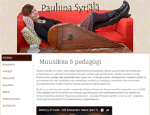 Tablet Screenshot of pauliinasyrjala.com